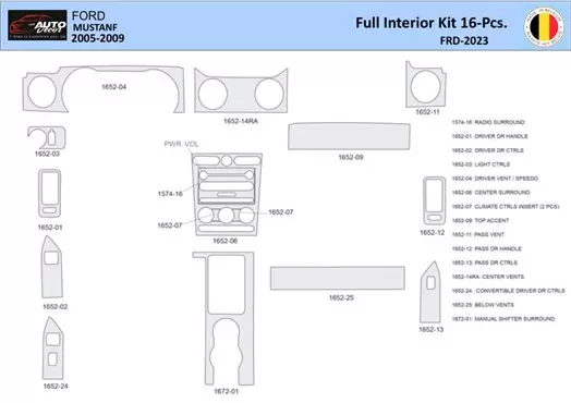 2000 ford mustang parts diagram