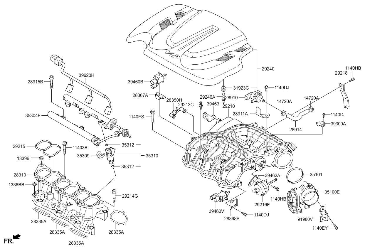 2012 kia sorento parts diagram