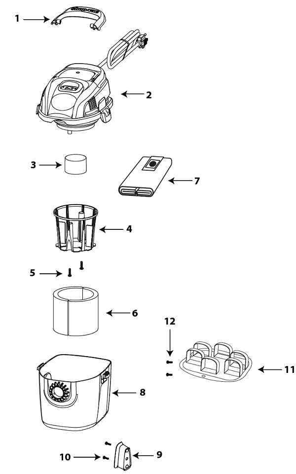 shop vac parts diagram