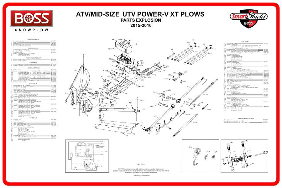 blizzard snow plow parts diagram