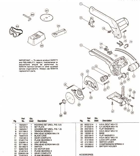 black and decker circular saw parts diagram