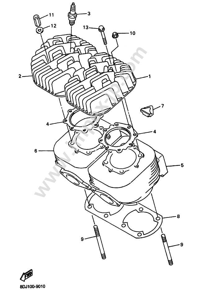 snowmobile engine parts diagram