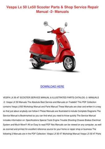 vespa lx 50 parts diagram