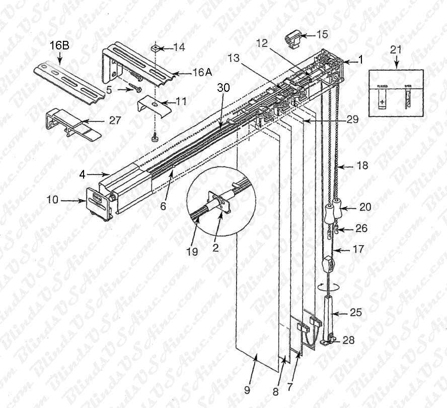 blinds parts diagram