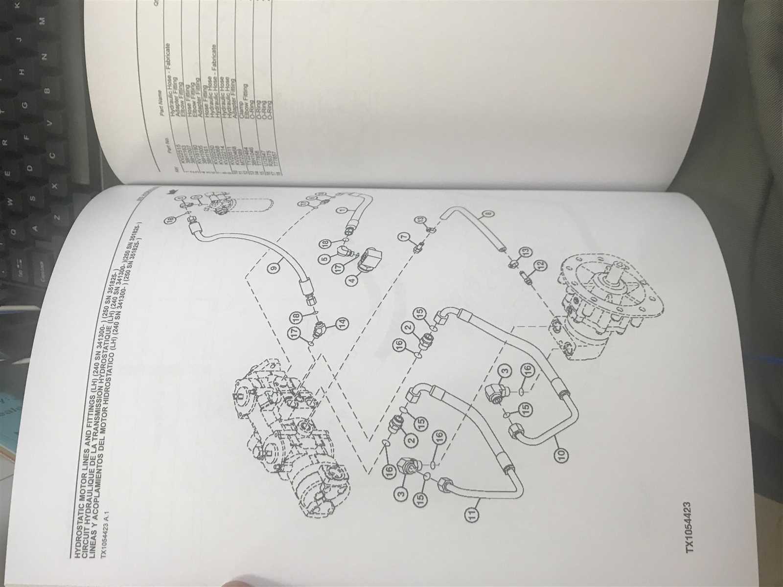 john deere 250 skid steer parts diagram