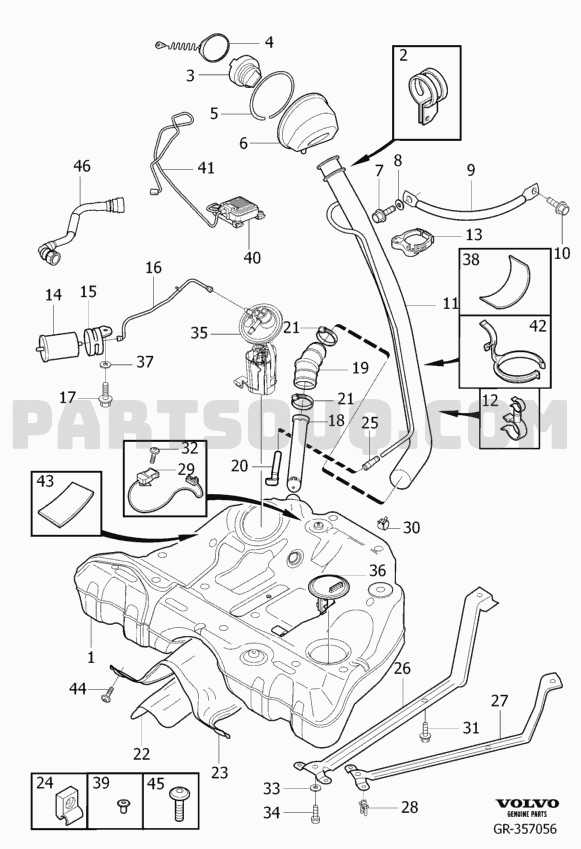 volvo xc70 parts diagram