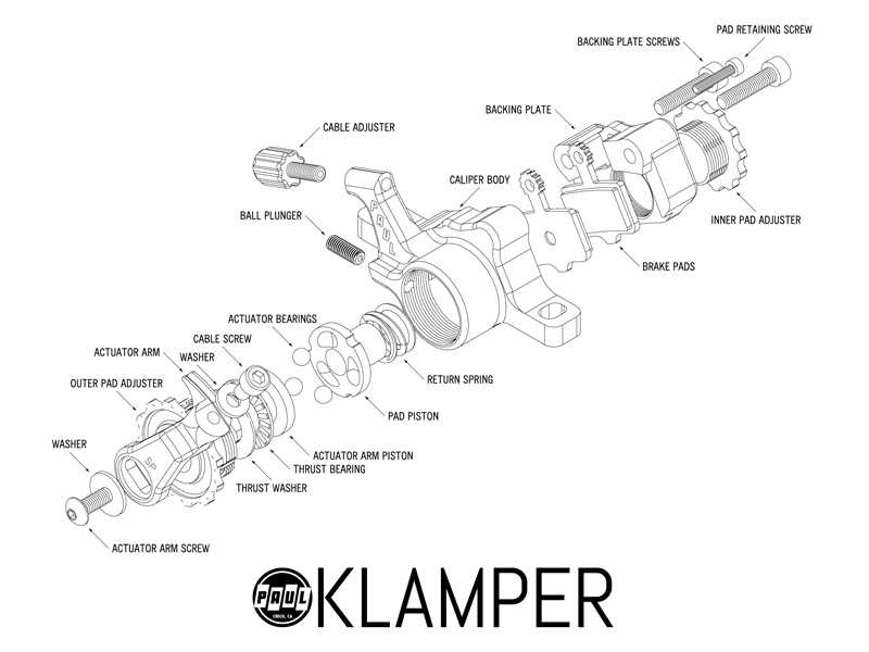 mountain bike disc brake parts diagram