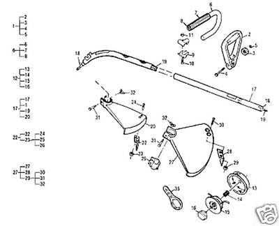 homelite string trimmer parts diagram