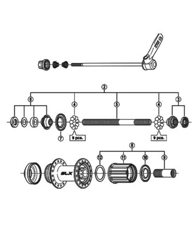 shimano slx shifter parts diagram