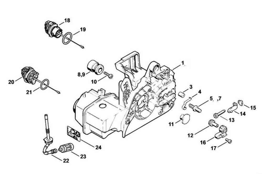 stihl chainsaw ms250 parts diagram