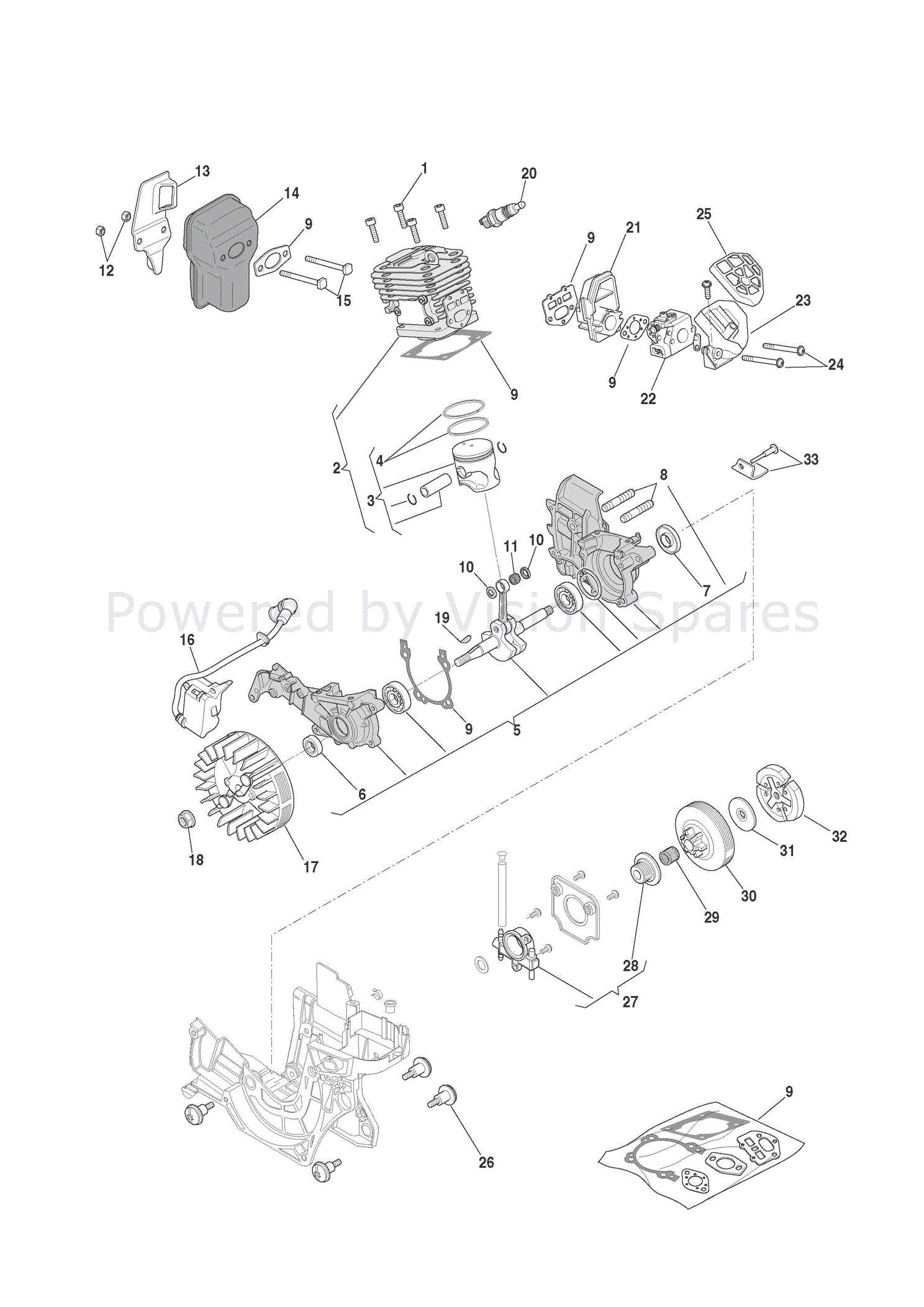 husqvarna 455 chainsaw parts diagram