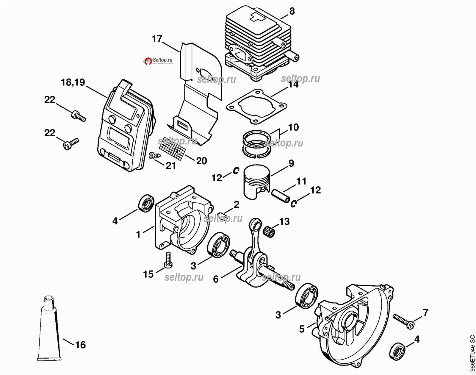 stihl km55r parts diagram