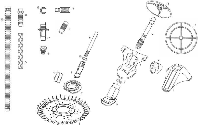 the pool cleaner parts diagram