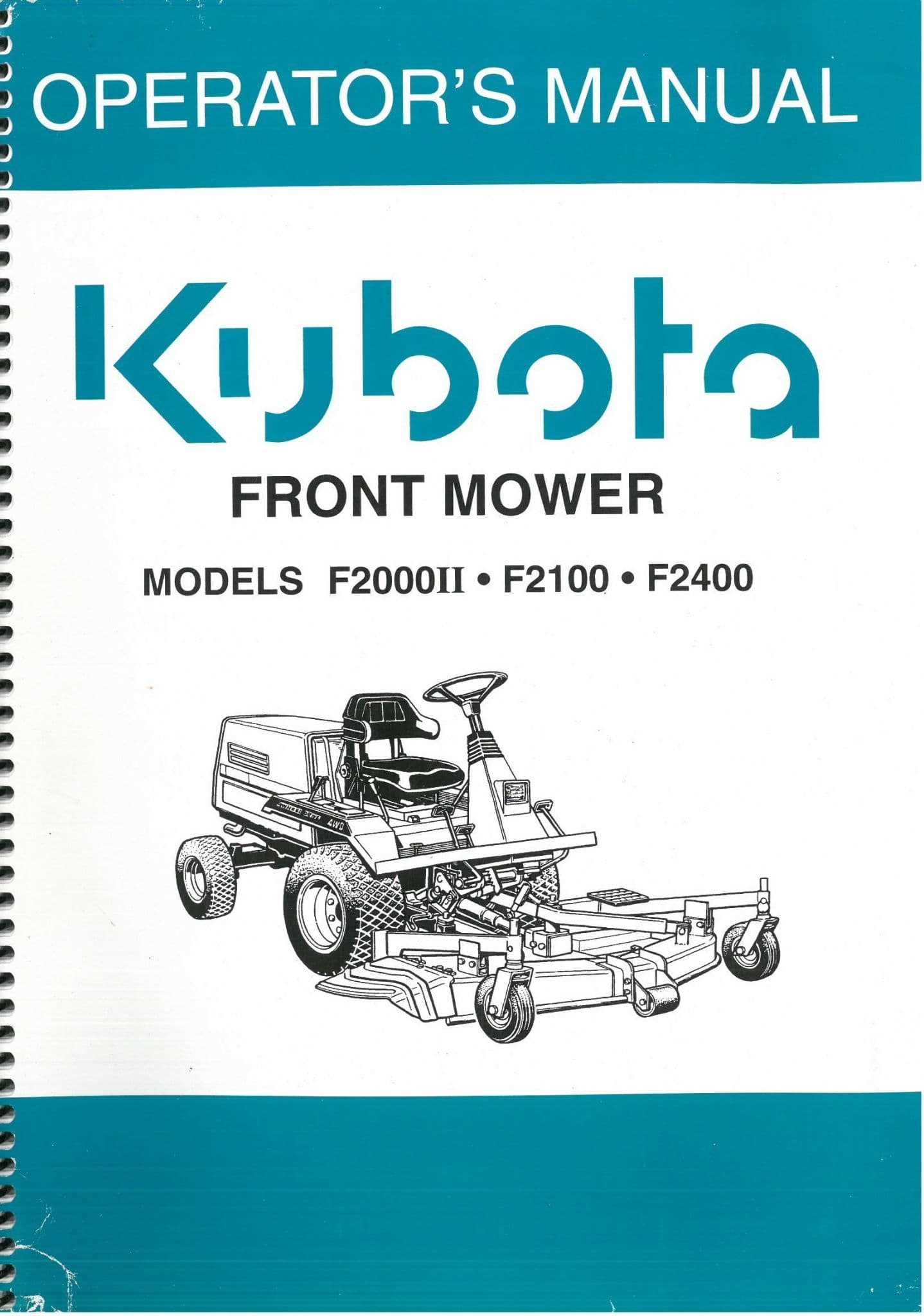 kubota f2100 parts diagram