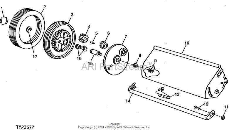 ohio steel lawn sweeper parts diagram