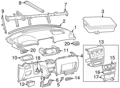 2004 toyota corolla parts diagram