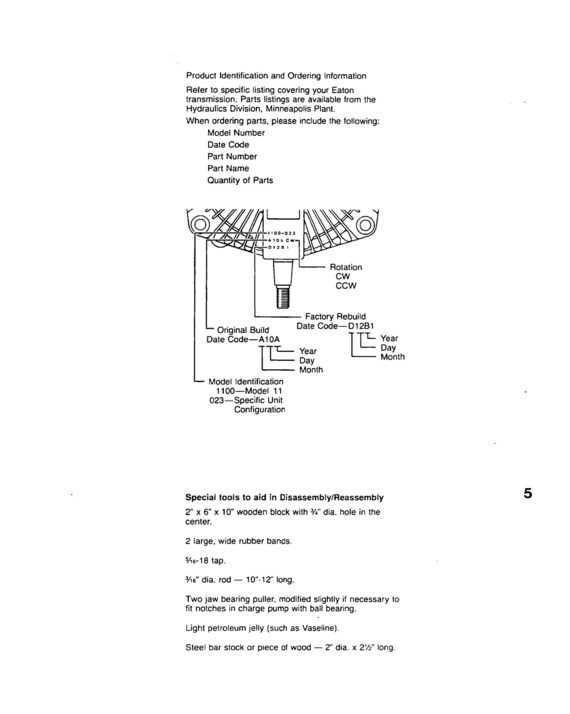 eaton transmission parts diagram