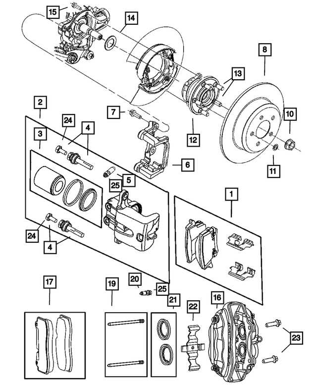 caliper parts diagram