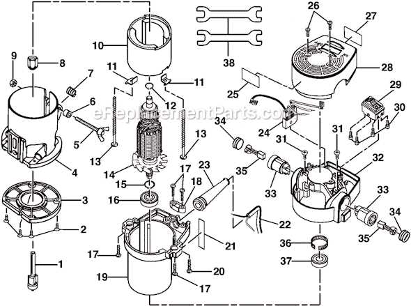 ryobi router parts diagram