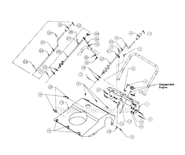 mtd yard machine snowblower parts diagram