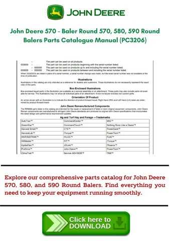 john deere 375 baler parts diagram