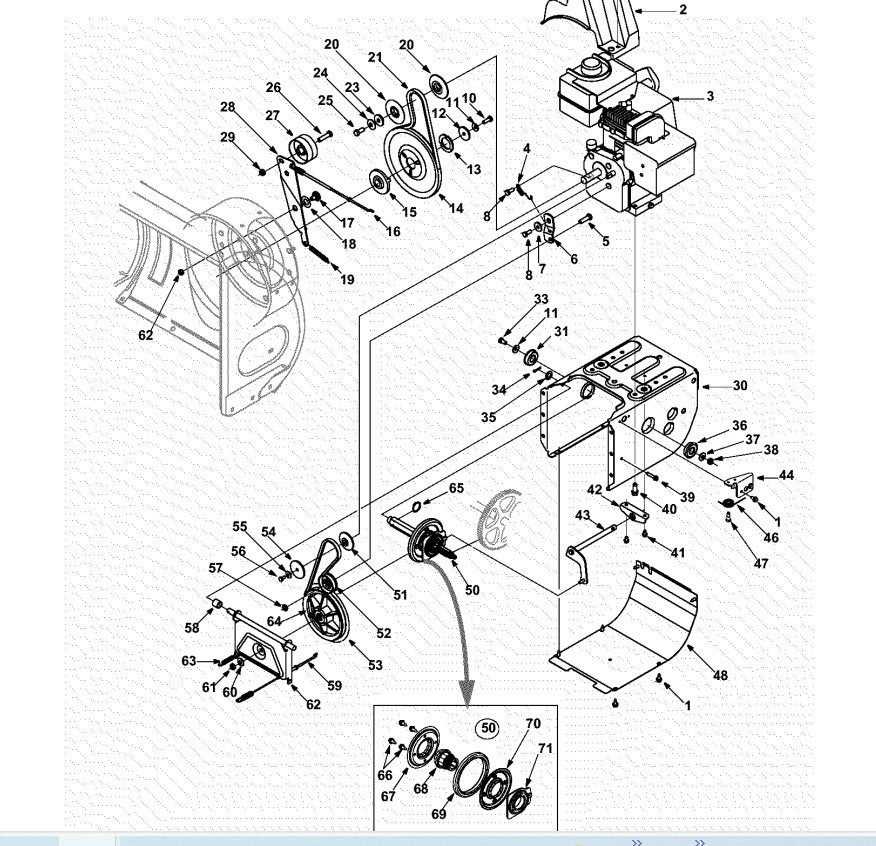 white snowblower parts diagram