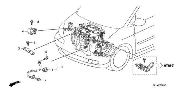 honda odyssey engine parts diagram