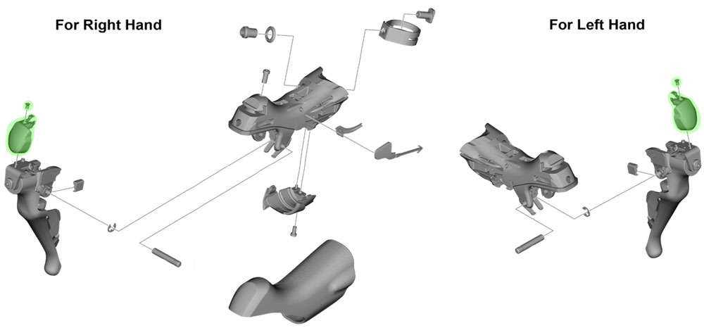 shimano shifter parts diagram