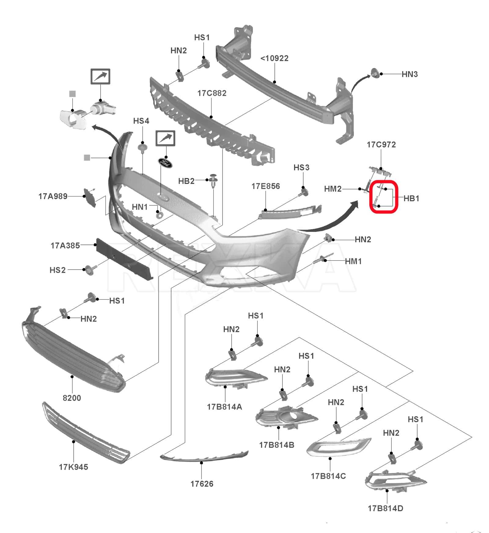 2013 f250 front end parts diagram