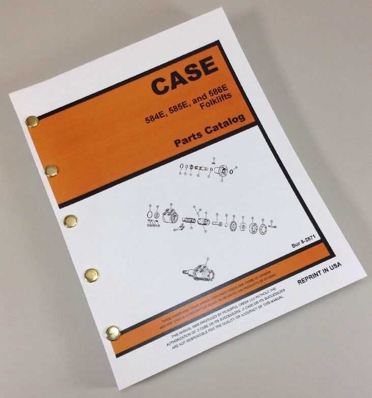 case 586e forklift parts diagram