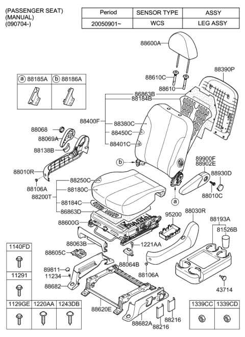 car frame parts diagram