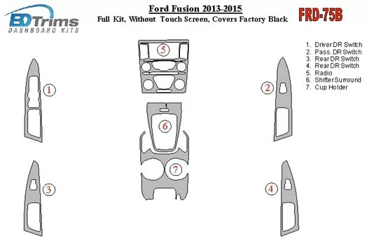 2013 ford fusion parts diagram