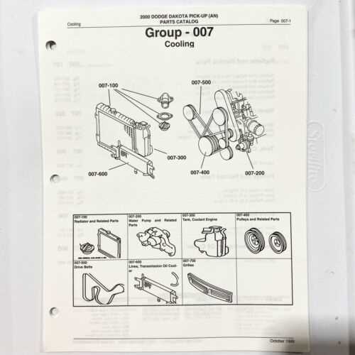 1999 dodge dakota parts diagram