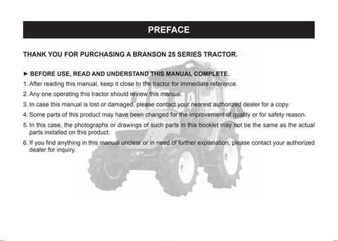 branson tractor parts diagram