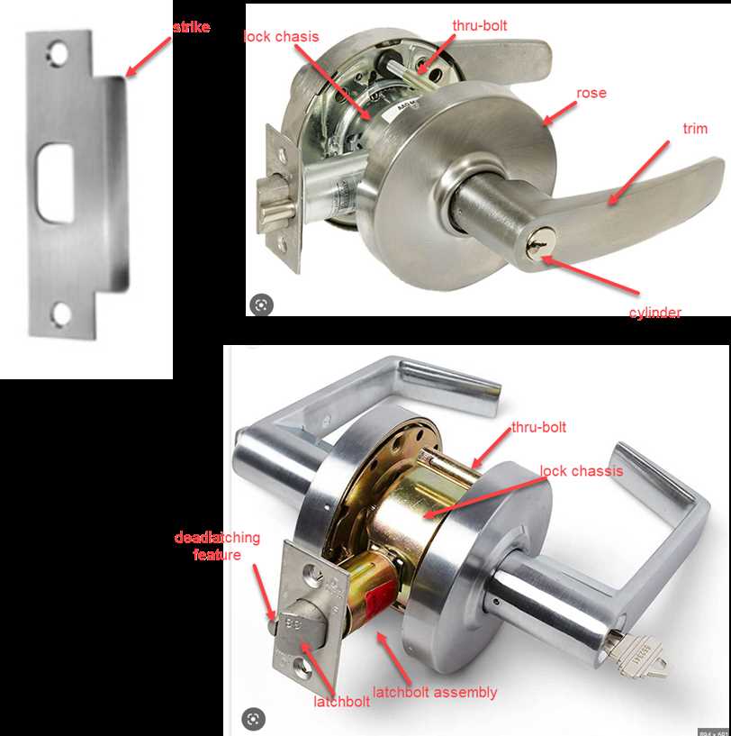 door lock diagram parts