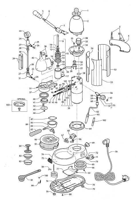 gaggia parts diagram