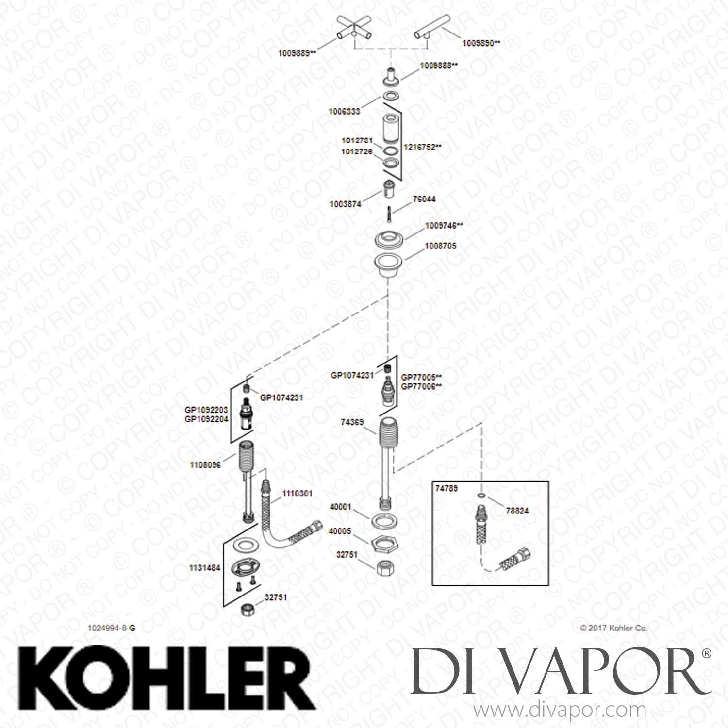 kohler vinnata parts diagram