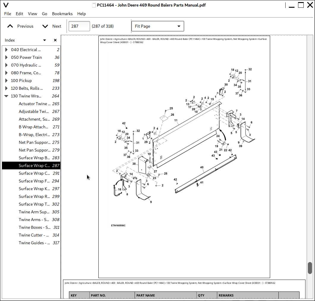 john deere 130 parts diagram