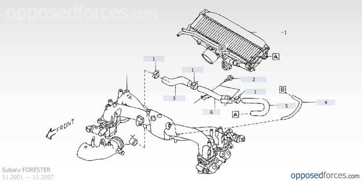 subaru forester engine parts diagram