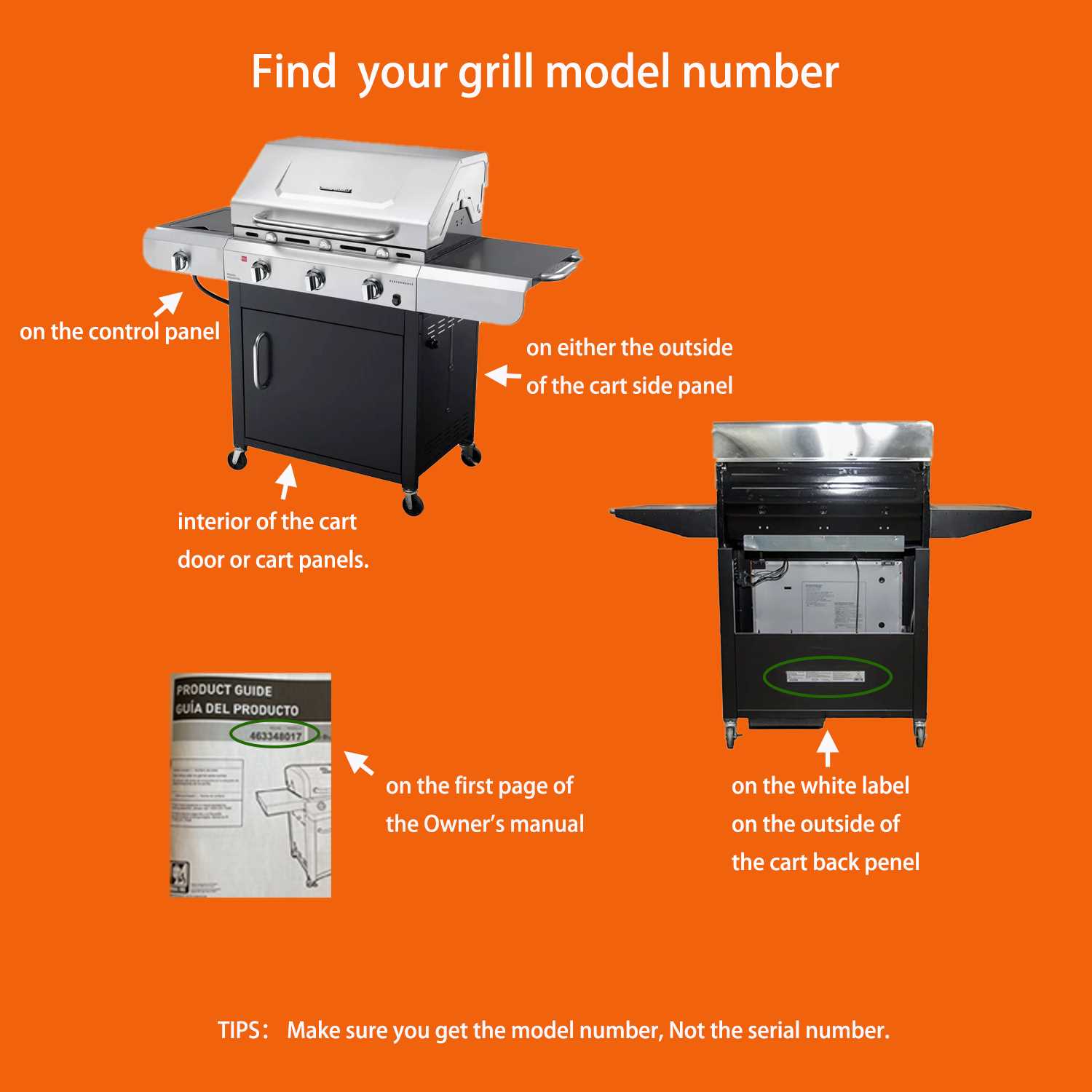 char broil gas grill parts diagram