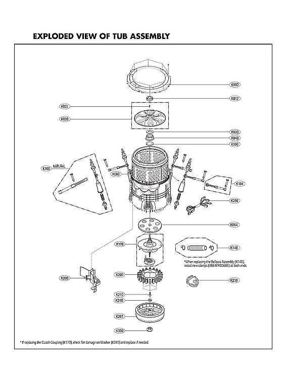 lg top load washing machine parts diagram