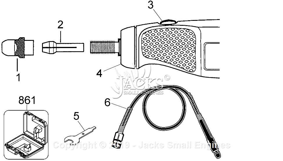 dremel tool parts diagram