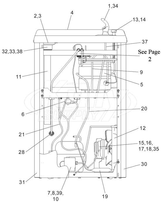 haws drinking fountain parts diagram