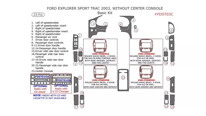 2003 ford explorer parts diagram