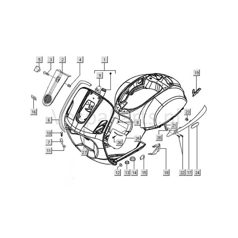 vespa lx 50 parts diagram