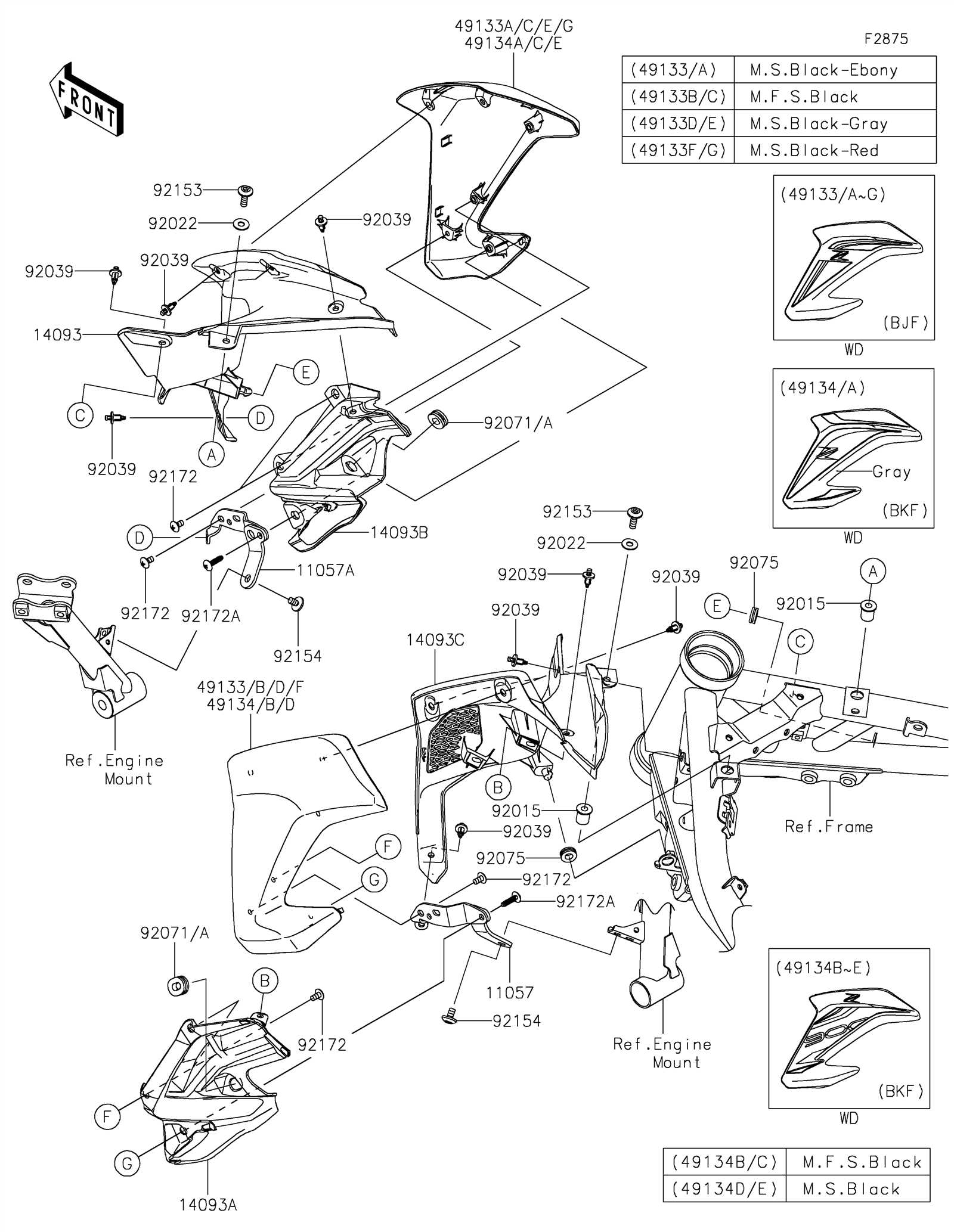 kawasaki zx10r parts diagram