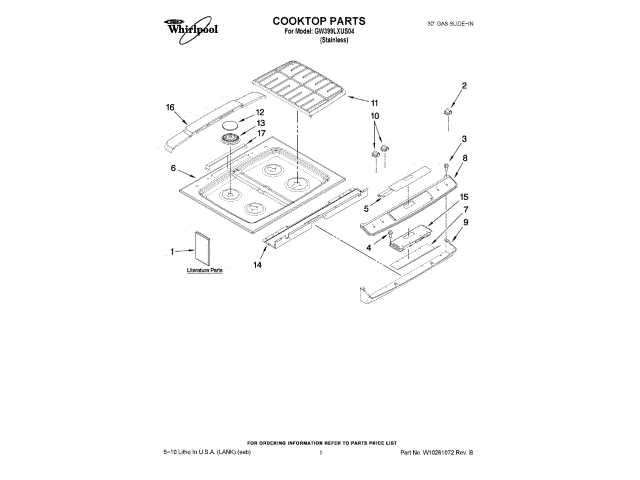 whirlpool oven parts diagram