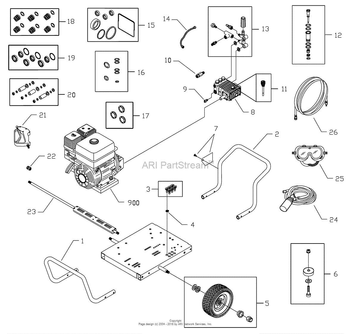 briggs and stratton power washer parts diagram