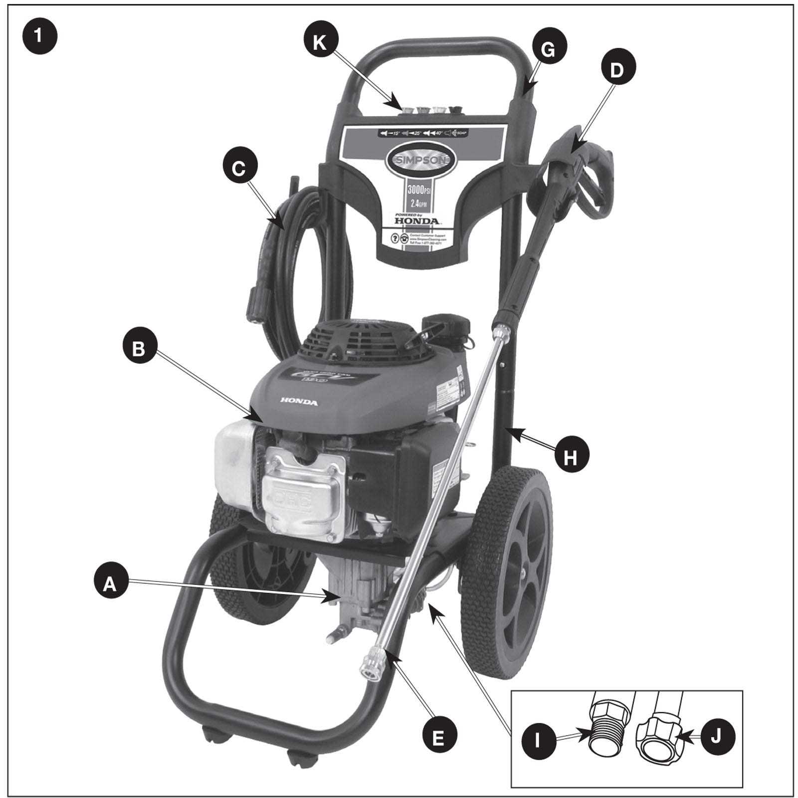 powerstroke pressure washer 3100 parts diagram