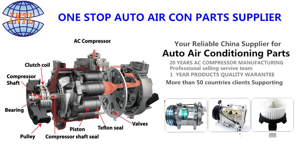 air conditioner compressor parts diagram